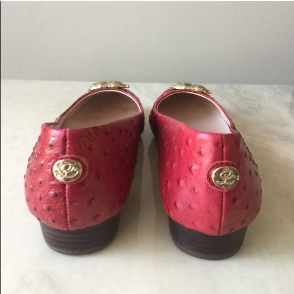 Elephant Brooch Leather Flats - Picture 2 of 5